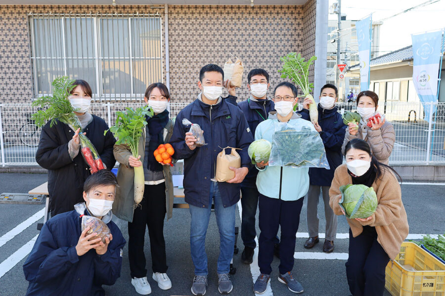 新鮮野菜と果物の販売