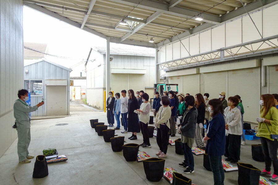 女性会フレッシュミズ「野菜苗の植え付け」の講座を開催