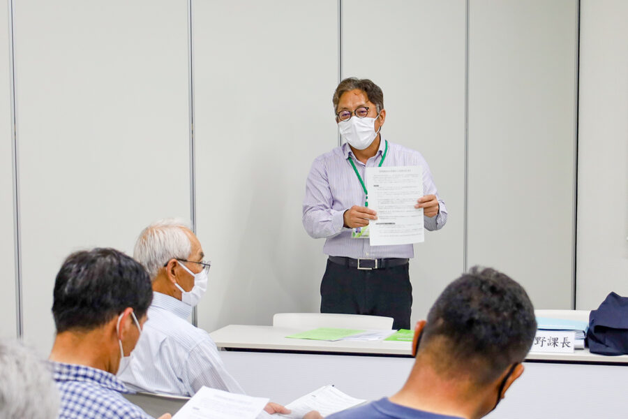 遊休農地解消を目的とした保有農地の実態調査（登美丘支所）