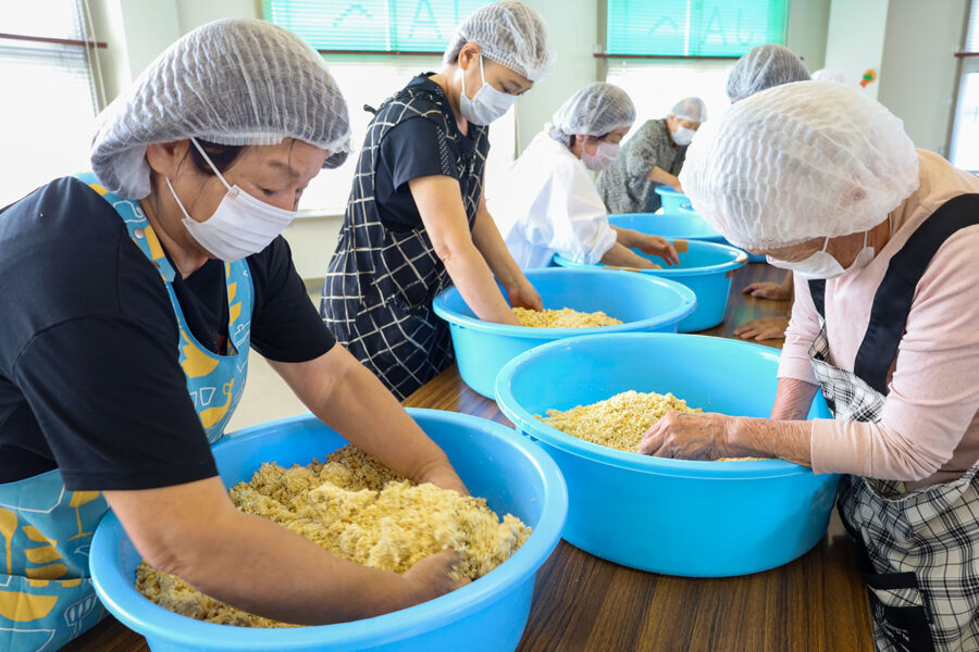 中央支部が白味噌造りを実施