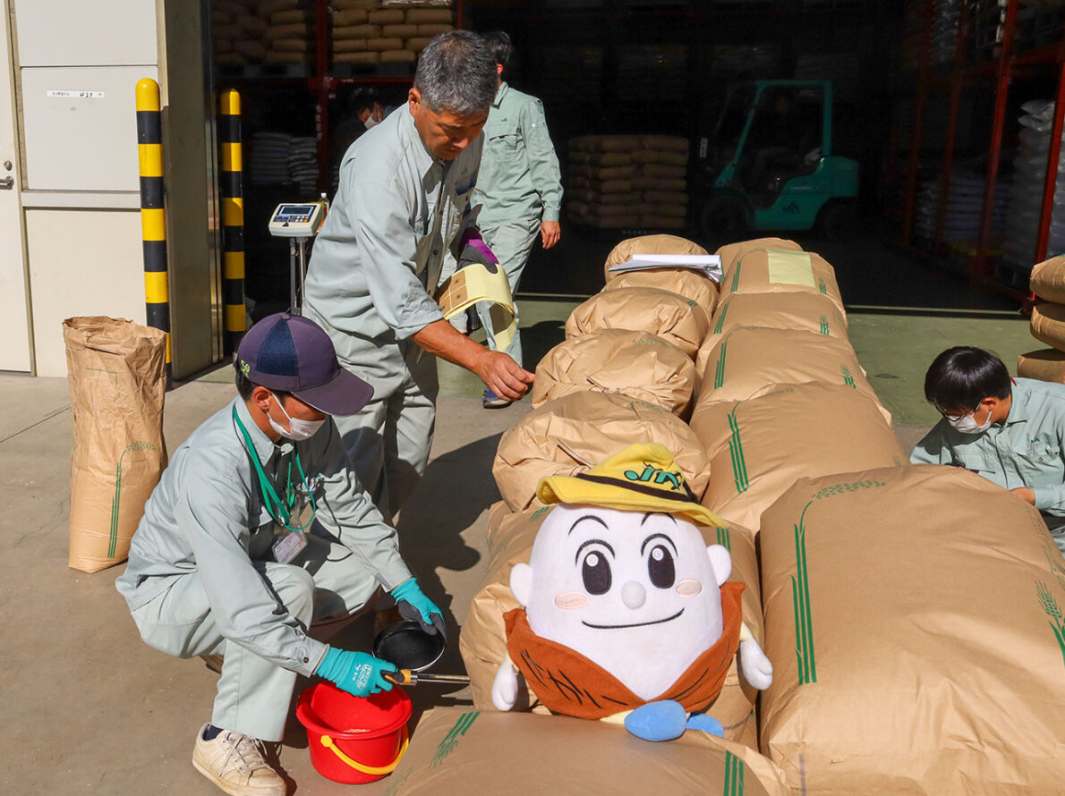 お米の集荷が始まったよ～♪