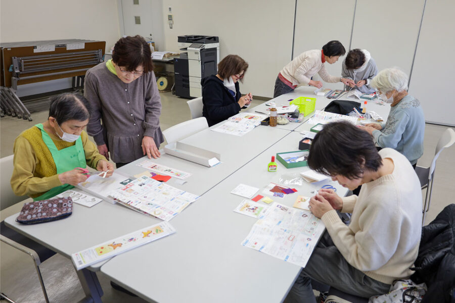 本所（旧：中部南支部）が「干支の押し絵講習会」を開催