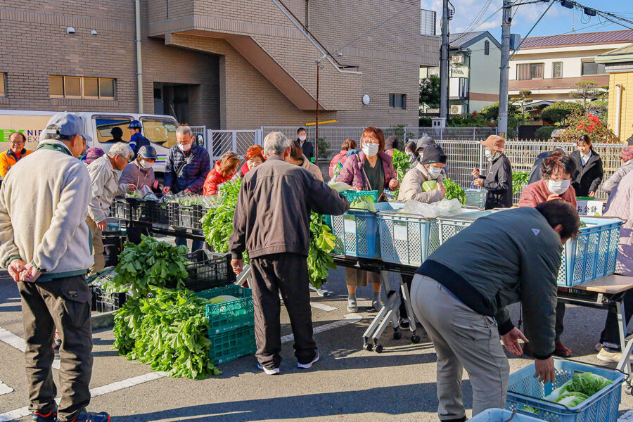 新鮮野菜の販売（金岡支所）